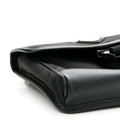 Prada Re-Nylon Saffiano Smartphone Case Crossbody Black 9 of 10