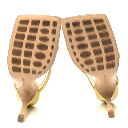 Bottega Veneta Lambskin Stretch Multi Strap 90mm Sandals 40 Pear 5 of 10