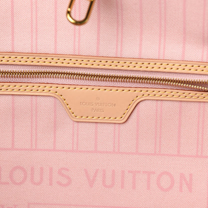 Louis Vuitton Damier Azur Neo Neverfull MM Rose Ballerine 7 of 13
