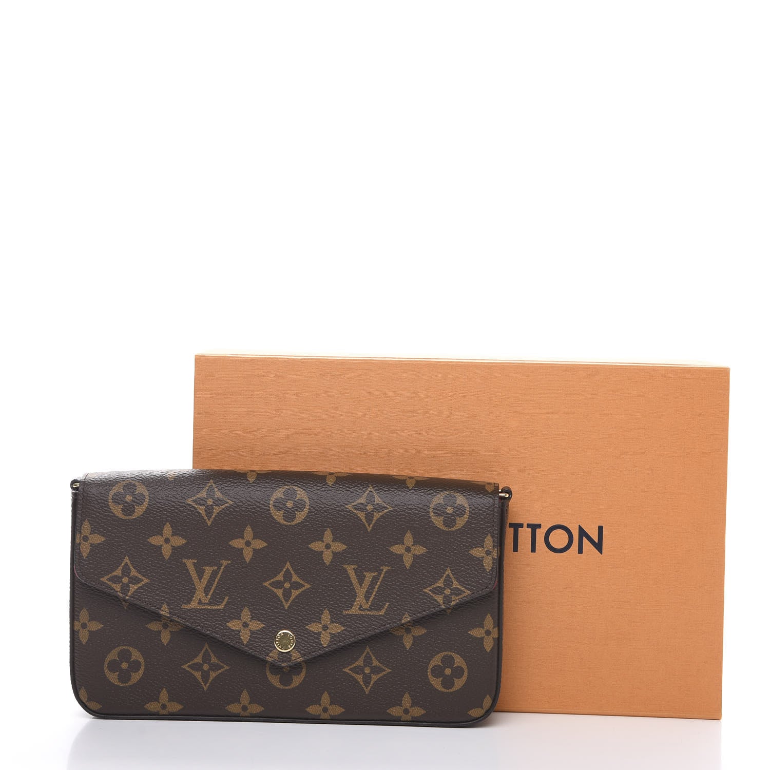 Louis Vuitton Monogram Pochette Felicie Chain Wallet Fuchsia 8 of 8