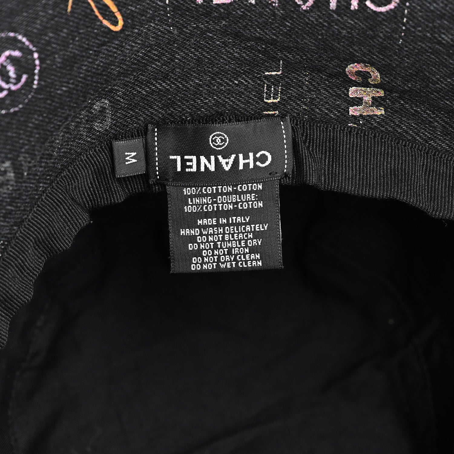 Chanel Denim Mood Cloche Bucket Hat M Black 8 of 8
