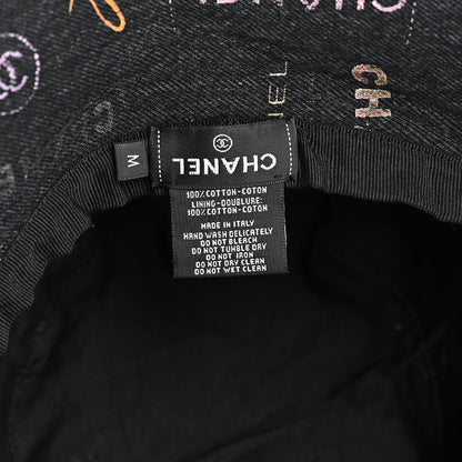 Chanel Denim Mood Cloche Bucket Hat M Black 8 of 8