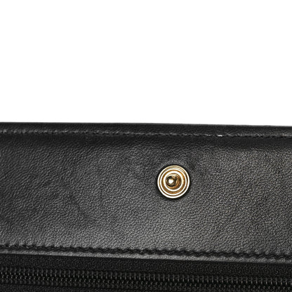 Chanel Lambskin Quilted Boy Wallet On Chain WOC Black 14 of 15