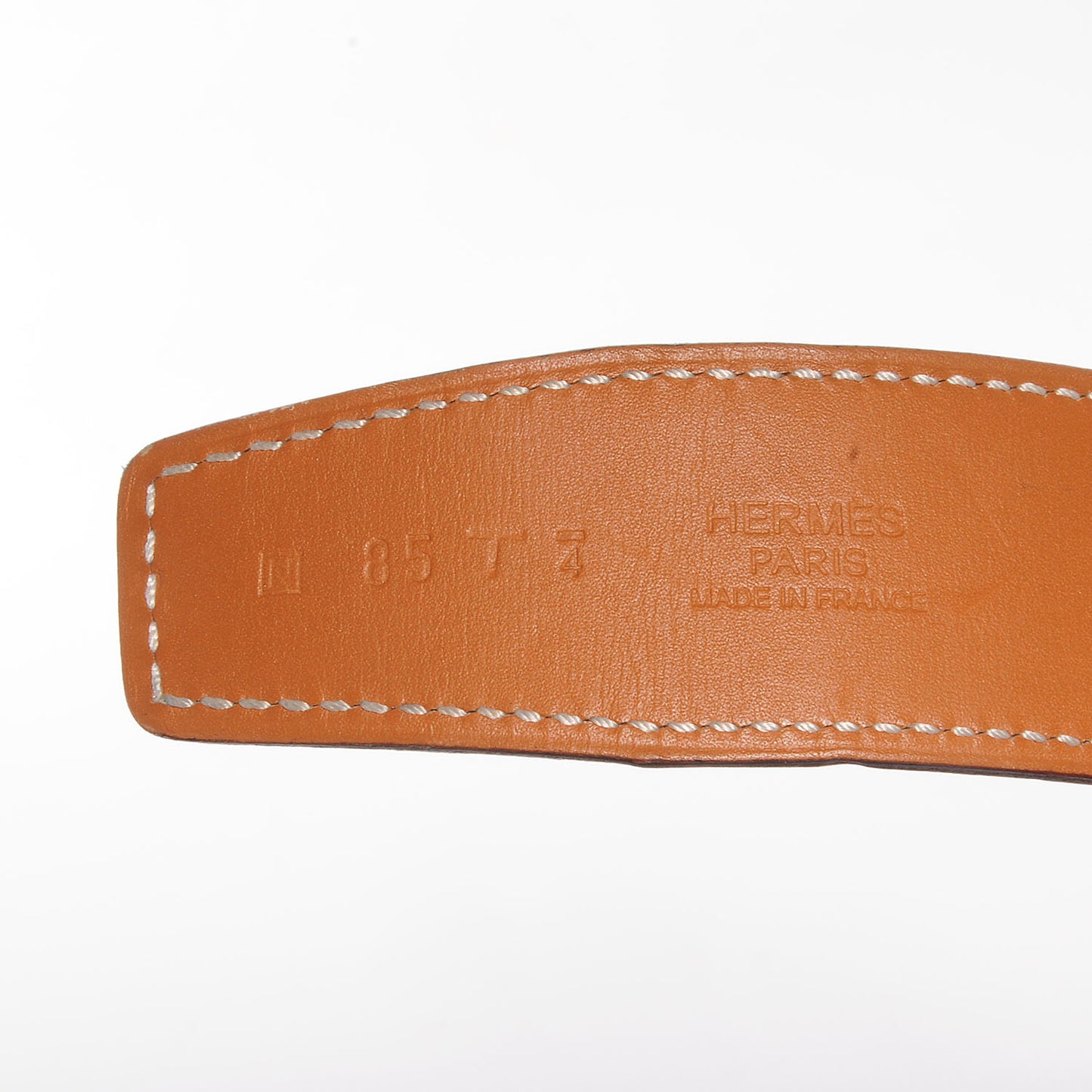 Chamonix Courchevel Reversible Polished Constance 32mm H Belt Gold Blanc 75