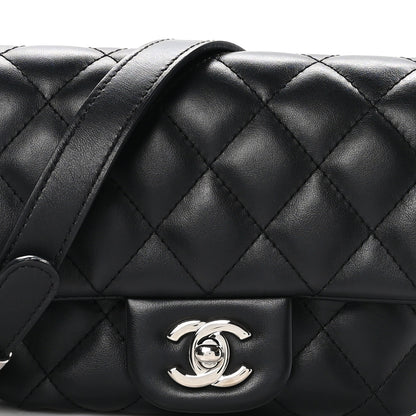 Chanel Calfskin Quilted CC Uniform Flap Belt Bag Black 8 of 10