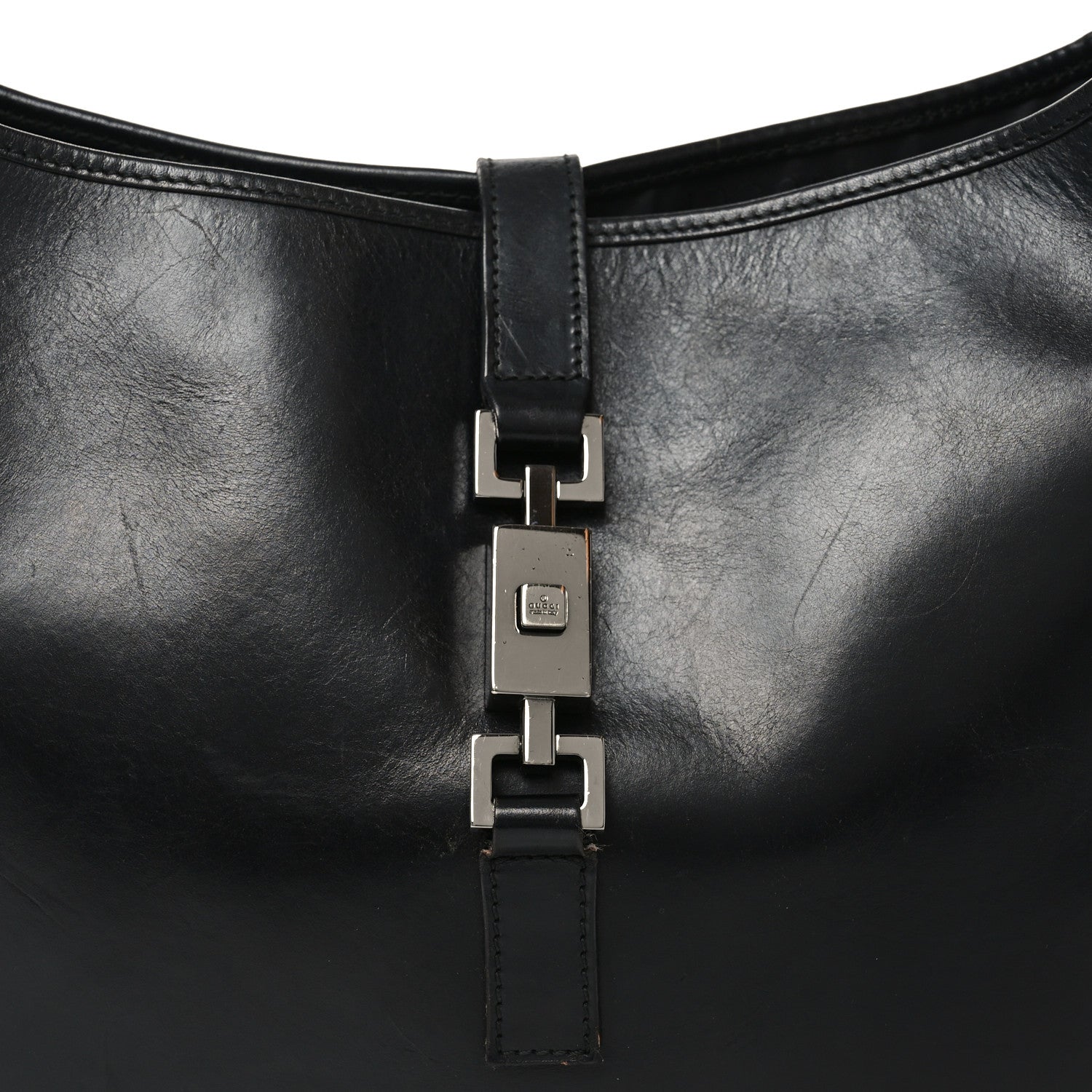 Gucci Calfskin Jackie O Hobo Black 8 of 10