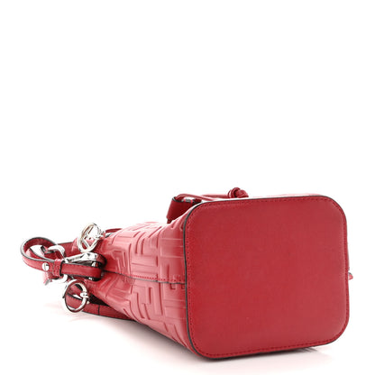 Fendi Vitello Liberty F is Fendi FF 1974 Embossed Mini Mon Tresor Bucket Bag Fragola 4 of 10