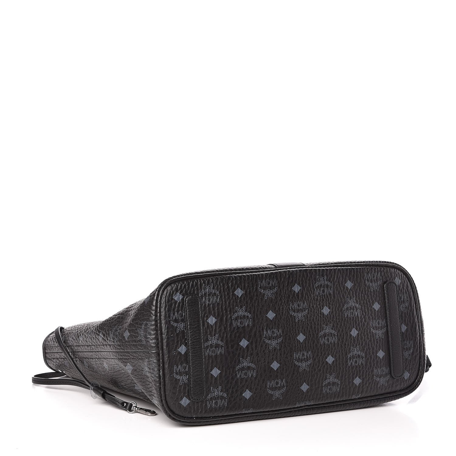 MCM Visetos Medium Liz Reversible Shopper Tote Black 5 of 14