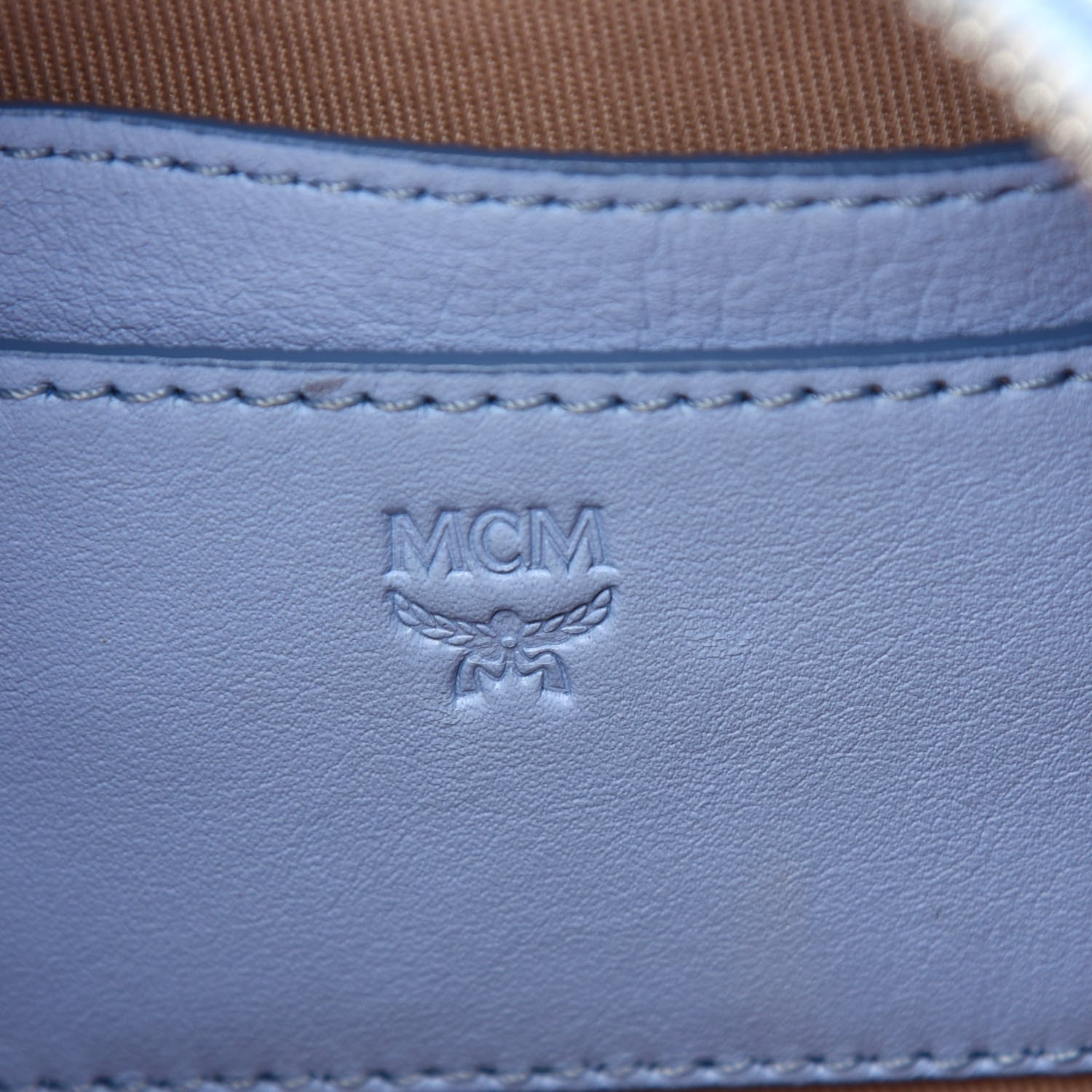 MCM Visetos X-Mini Stark Bebe Boo Backpack Blue Bell 5 of 10
