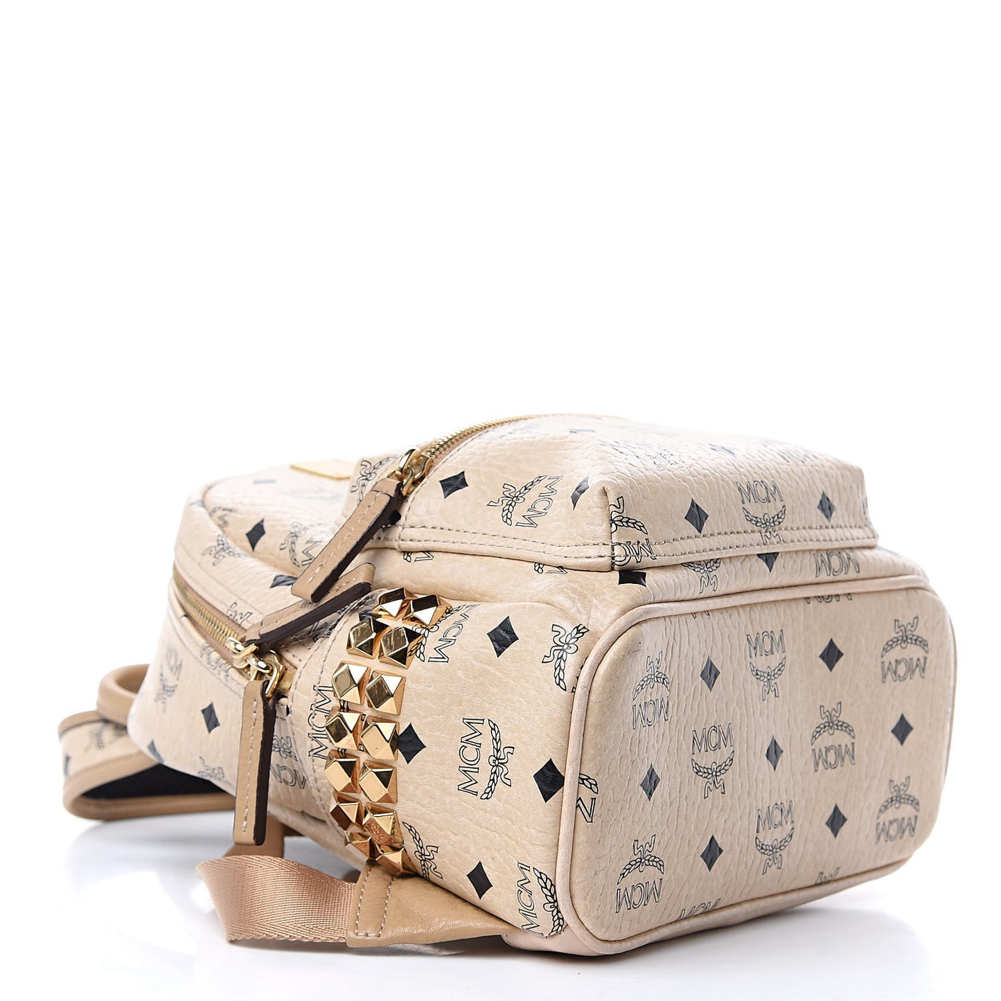 Visetos Small Side Stud Stark Backpack Beige