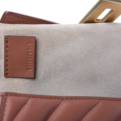 Chloe Calfskin Quilted Mini Drew Bijou Shoulder Bag Chestnut Brown 8 of 11