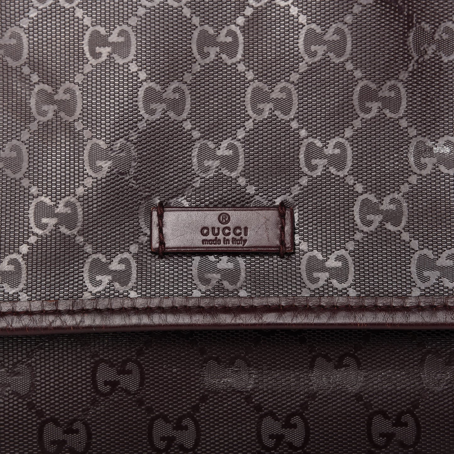 Imprime Monogram Medium Double Buckle Flap Messenger Bag Bordeaux