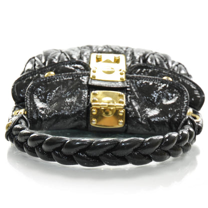 Miu Miu Patent Leather Small Matelasse Coffer Black 5 of 9