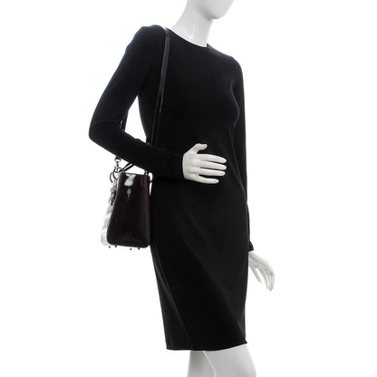 Christian Dior Patent Cannage Medium Lady Dior Purple 2 of 7