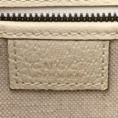 Gucci Monogram Jumbo GG Textured Dollar Calfskin Web Small Bamboo 1947 Top Handle Bag Off White 7 of 15