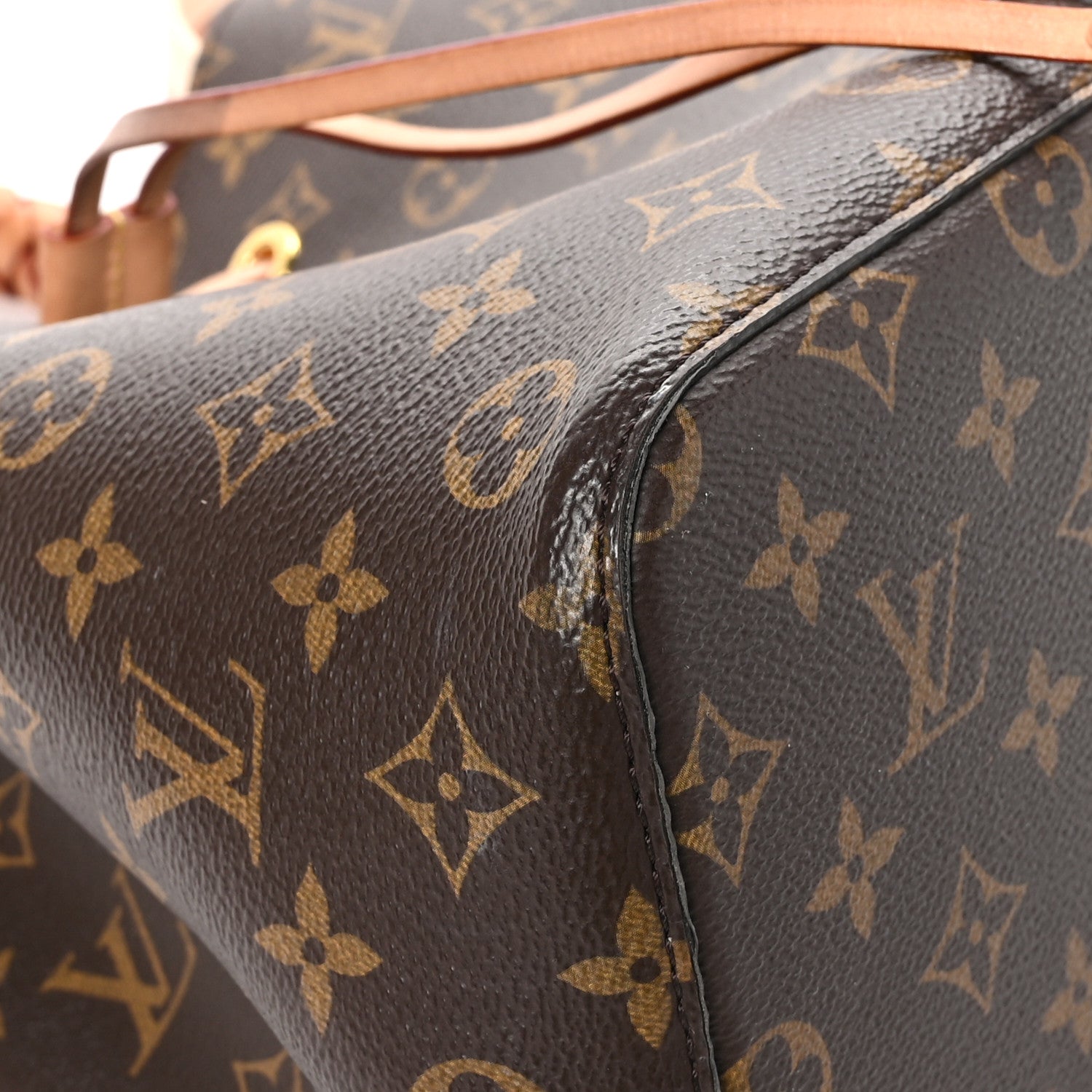 Louis Vuitton Monogram Braided Neonoe MM Peach Cream 9 of 14