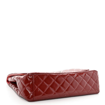 Chanel Patent Quilted Maxi Double Flap Red 4 of 19