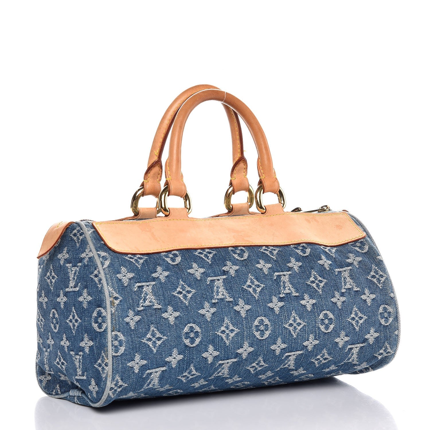 Louis Vuitton Monogram Denim Neo Speedy Blue 3 of 13