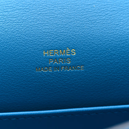 Hermes Swift Kelly Pochette Clutch Bleu Frida 6 of 11