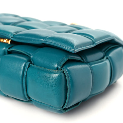 Bottega Veneta Lambskin Maxi Intreccio Padded Chain Cassette Crossbody Bag Mallard 9 of 9