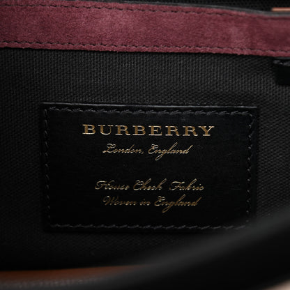 Burberry Derby Calfskin House Check Small Macken Crossbody Bag Tan 6 of 9