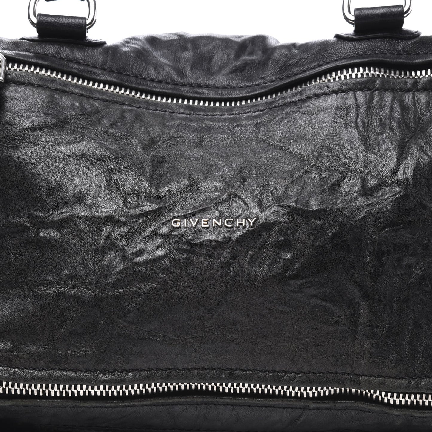 Tumbled Sheepskin Medium Pandora Bag Black