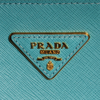 Prada Saffiano Lux Medium Double Zip Tote Anice 10 of 11