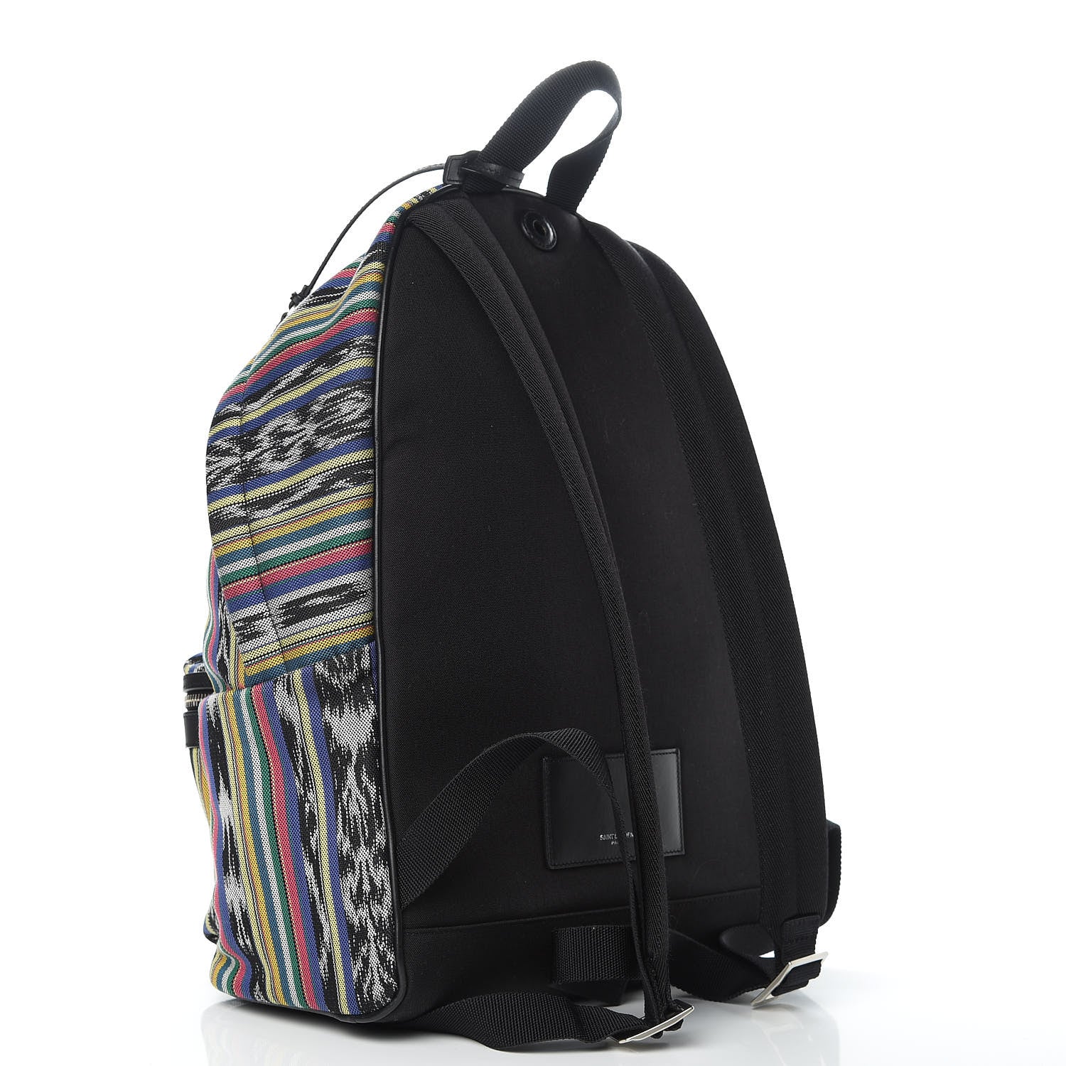 Saint Laurent Canvas Ikat City Backpack Multicolor 3 of 9