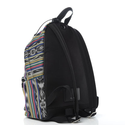 Saint Laurent Canvas Ikat City Backpack Multicolor 3 of 9