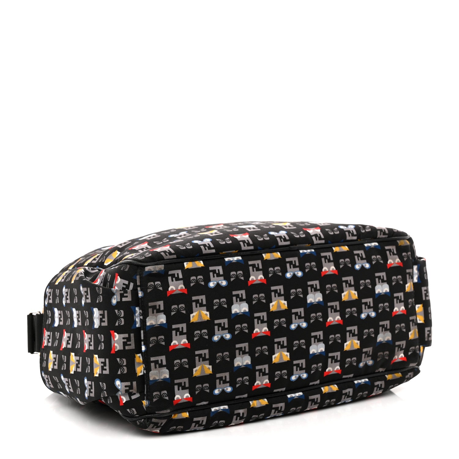 Fendi Nylon FF Monster Diaper Bag Black Multicolor 5 of 13