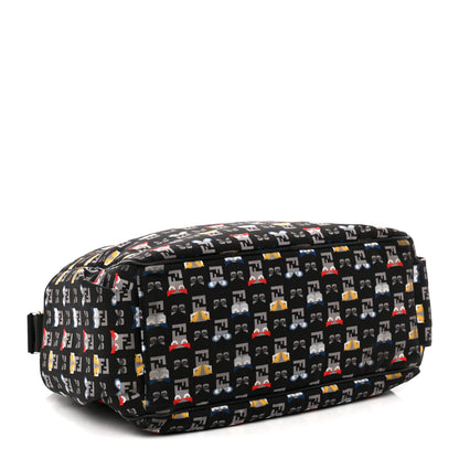 Fendi Nylon FF Monster Diaper Bag Black Multicolor 5 of 13