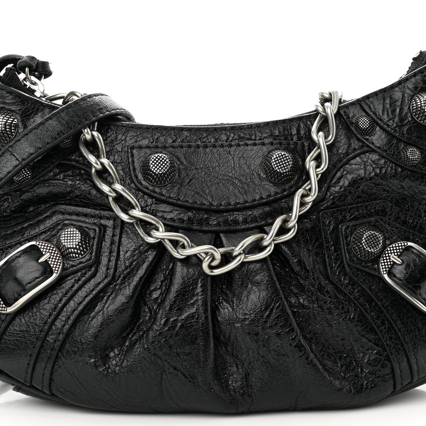 Agneau Arena Le Cagole Mini Purse With Chain Black