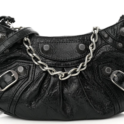 Balenciaga Agneau Arena Le Cagole Mini Purse With Chain Black 8 of 10