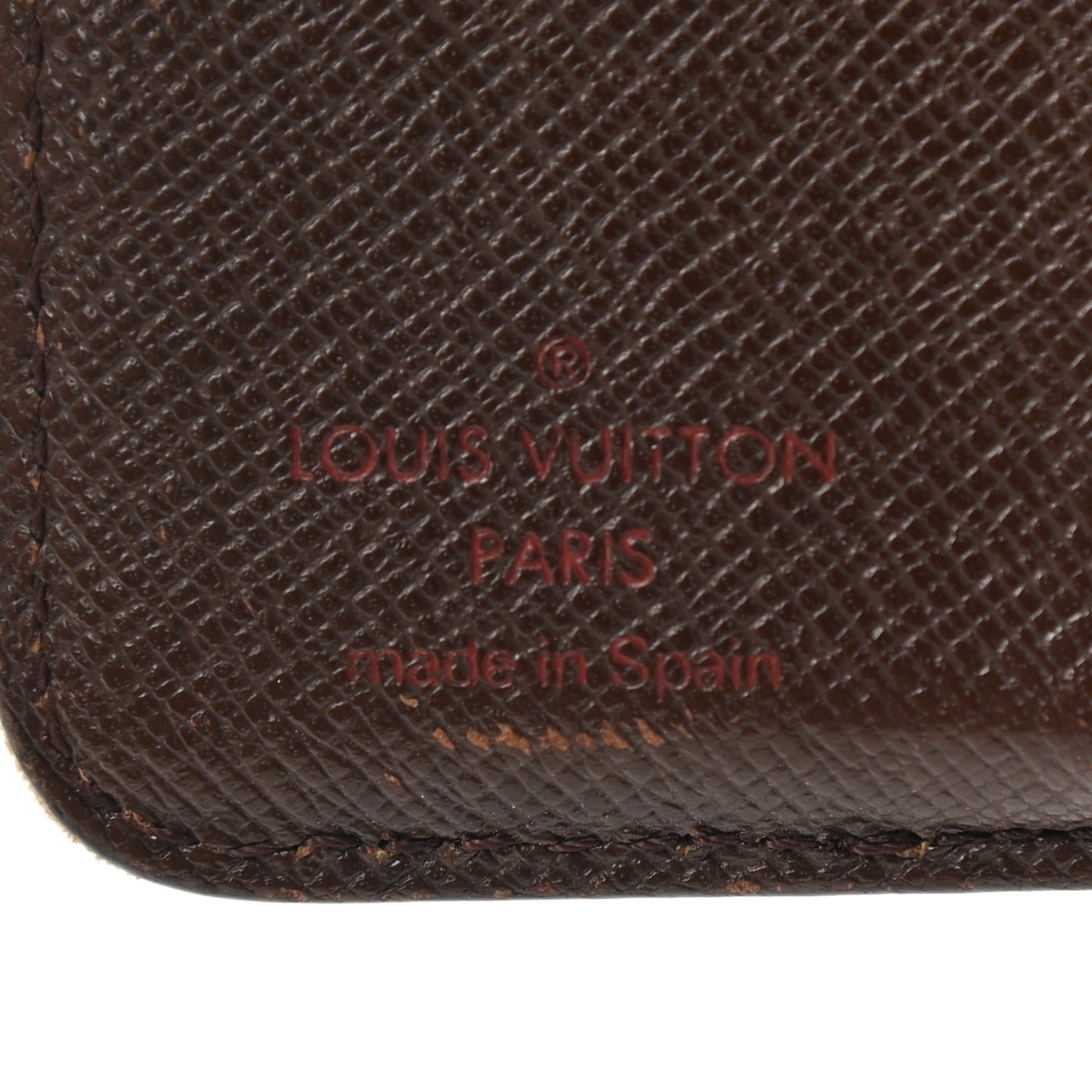 Damier Ebene Zippe Zipped Compact Wallet