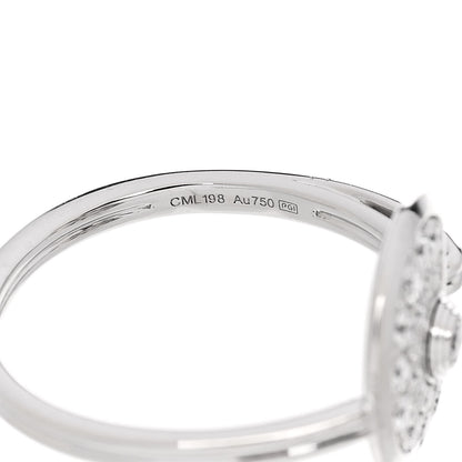 Cartier 18K White Gold Diamond SM Amulette de Cartier Ring 51 5.75 6 of 7