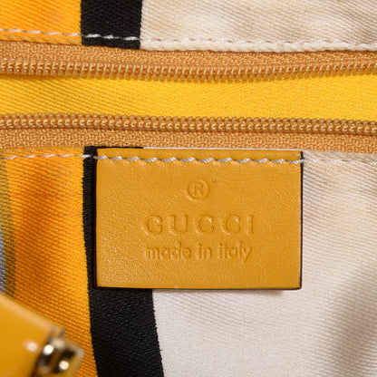 Gucci Patent Large D Gold Shoulder Bag Yellow 6 of 7