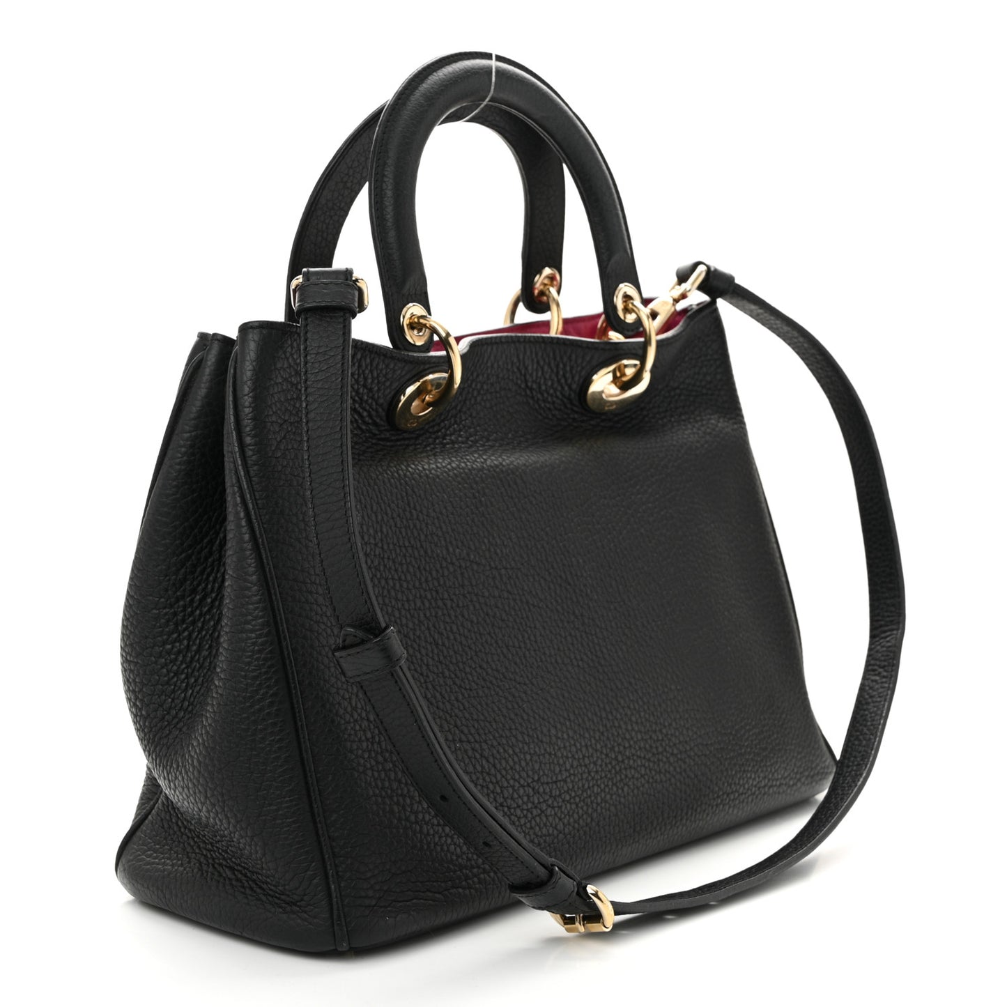 Bullcalf Medium Diorissimo Tote Black Rose Indien