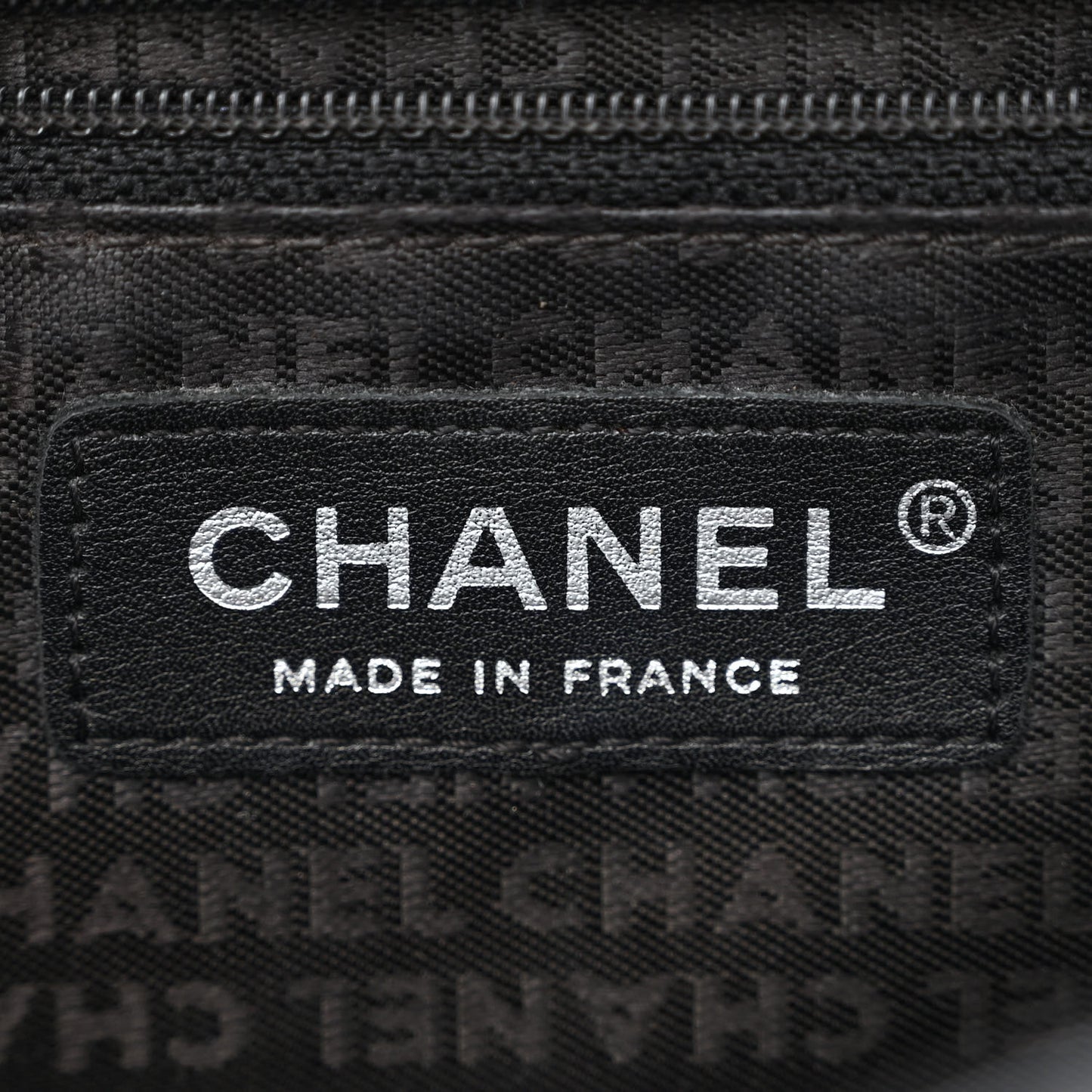 Patent Quilted Medium Diagonal CC Flap Black