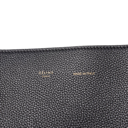 Celine Soft Grained Calfskin Small Belt Cabas Phantom Black 7 of 10