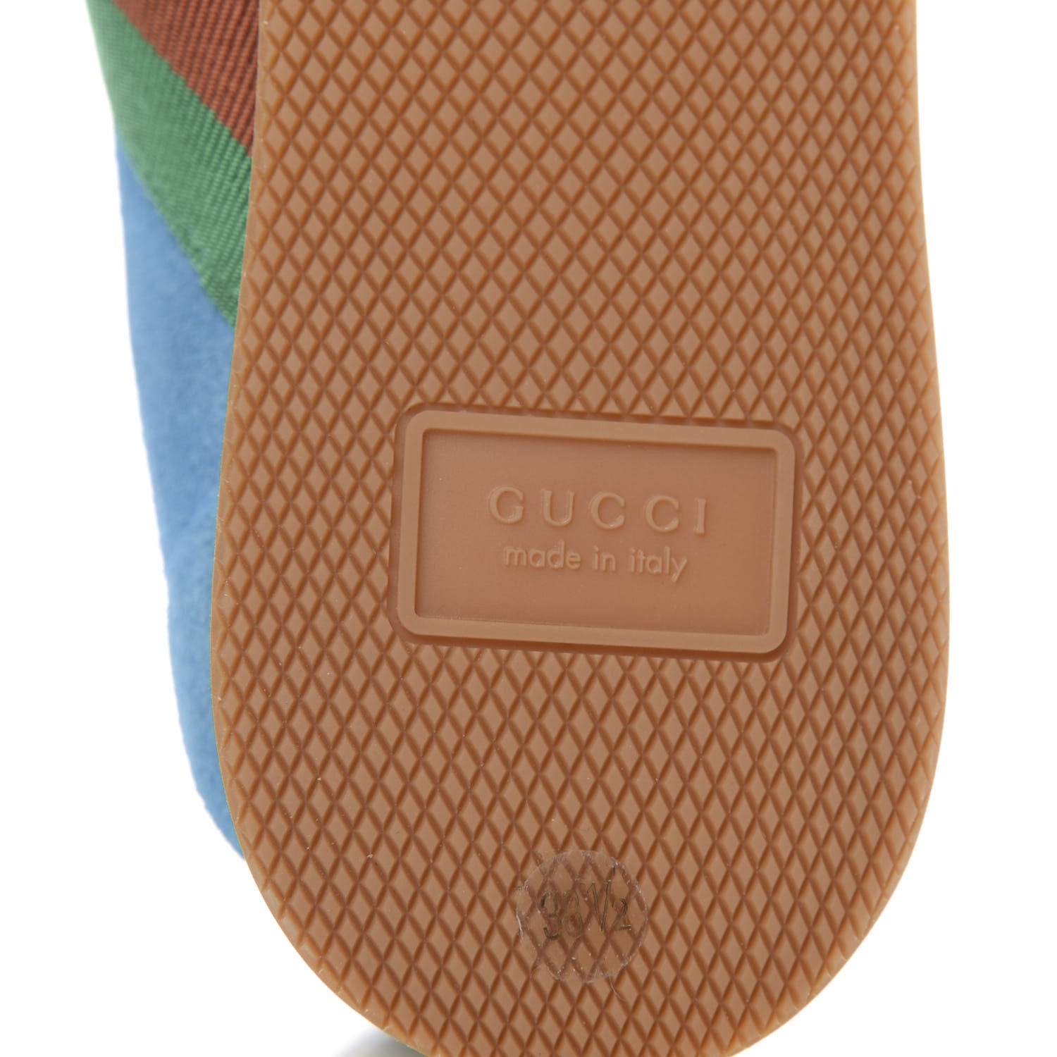 Gucci Suede Web Womens Rocket Sneakers 38.5 Bright Splash Thunder 7 of 9