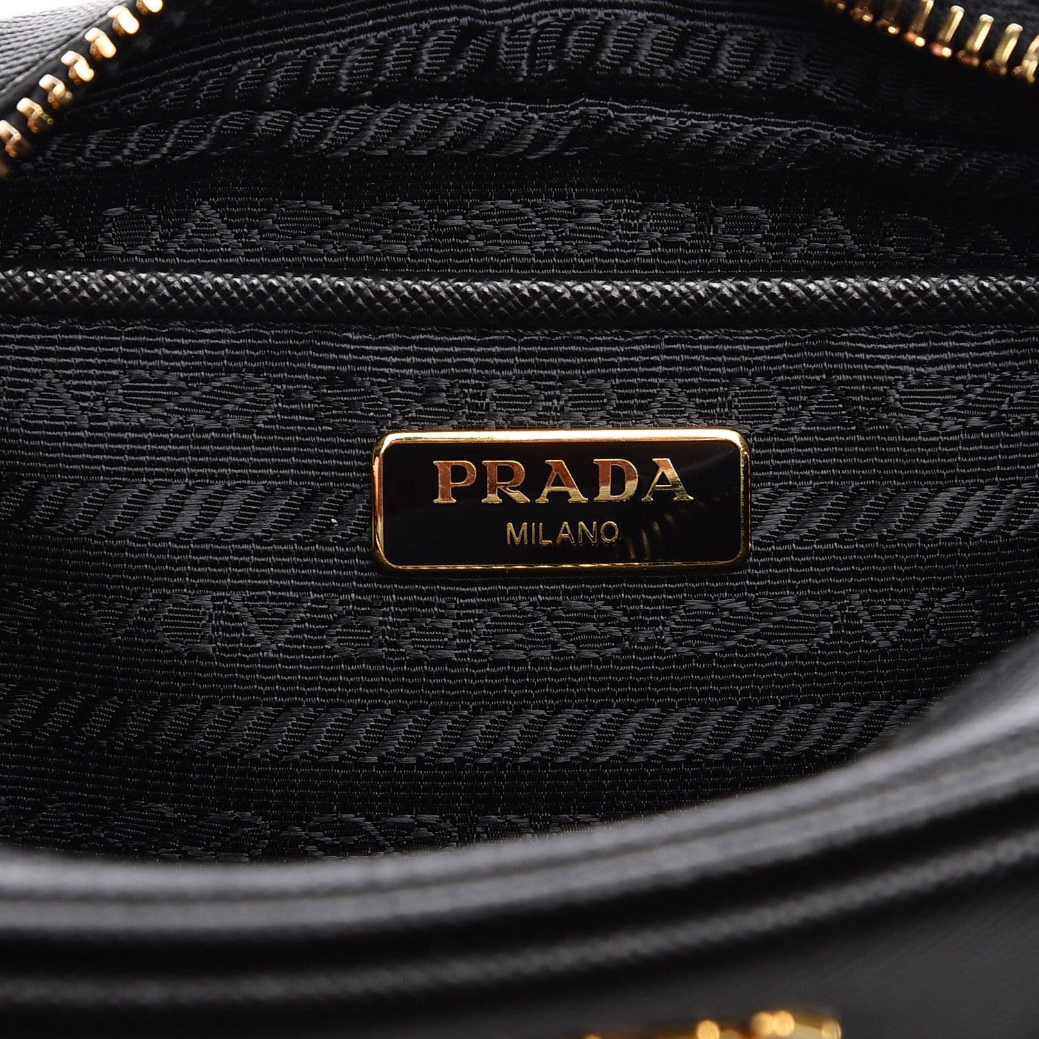 Prada Saffiano Mini Camera Crossbody Bag Nero Black 6 of 7