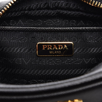 Prada Saffiano Mini Camera Crossbody Bag Nero Black 6 of 7