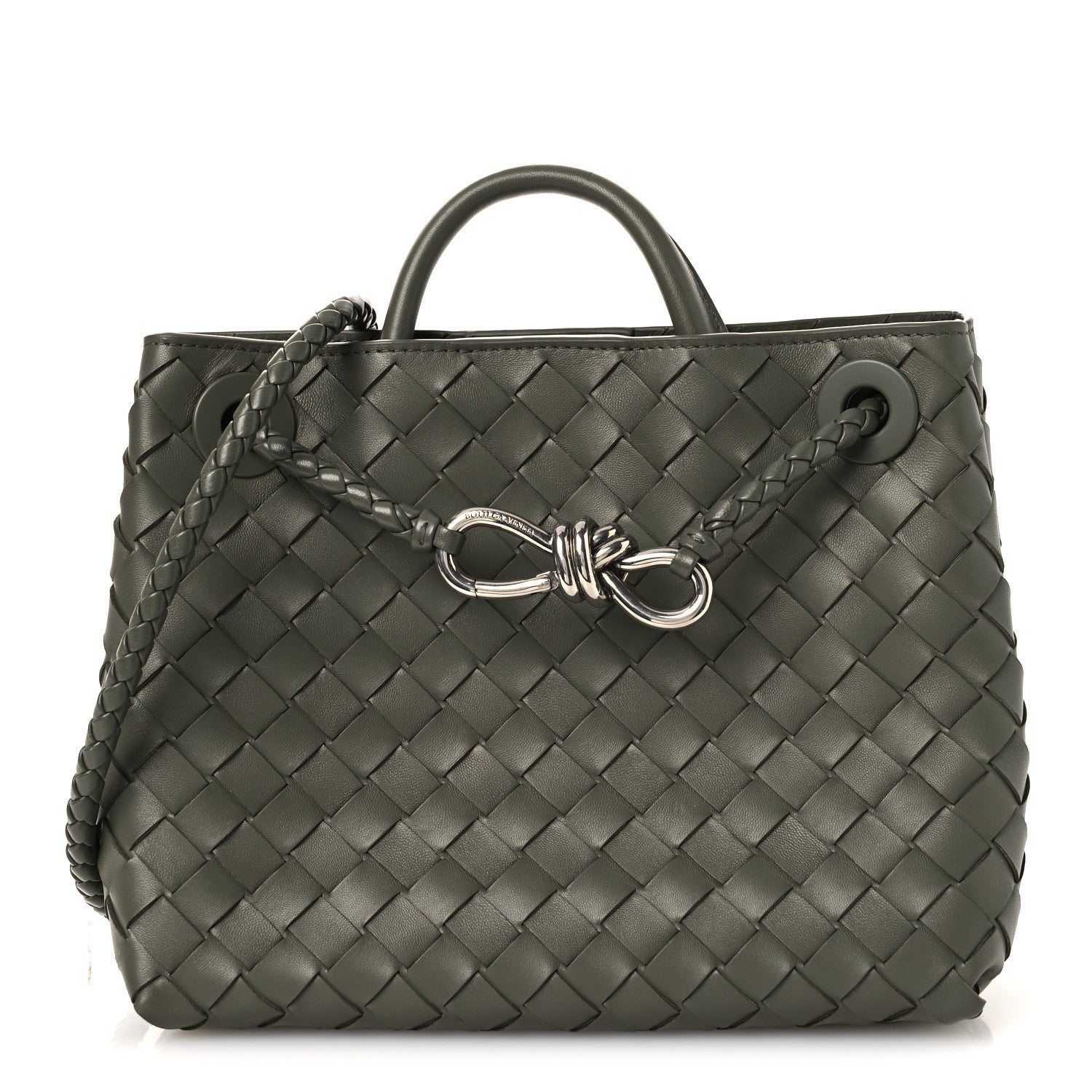 Bottega Veneta Nappa Intrecciato Small Andiamo Shoulder Bag Pickle 1 of 11