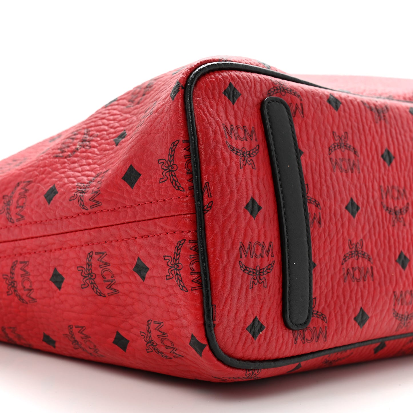 Visetos Medium Project Reversible Shopper Tote Ruby Red Black