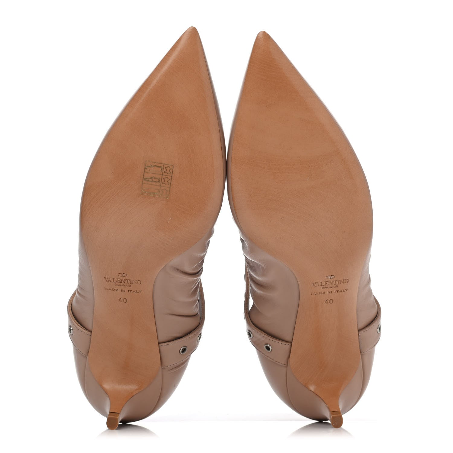 Valentino Garavani Nappa Love Latch Cross Strap 45mm Pumps 40 Poudre 4 of 4