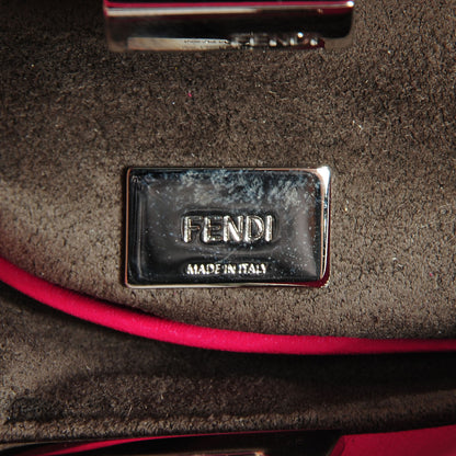 Fendi Shiny Nappa Micro Peekaboo Iconic Satchel Fuxia 10 of 10