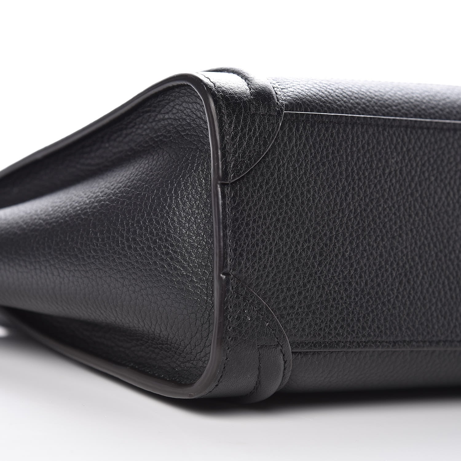 Celine Drummed Calfskin Nano Luggage Black 7 of 9