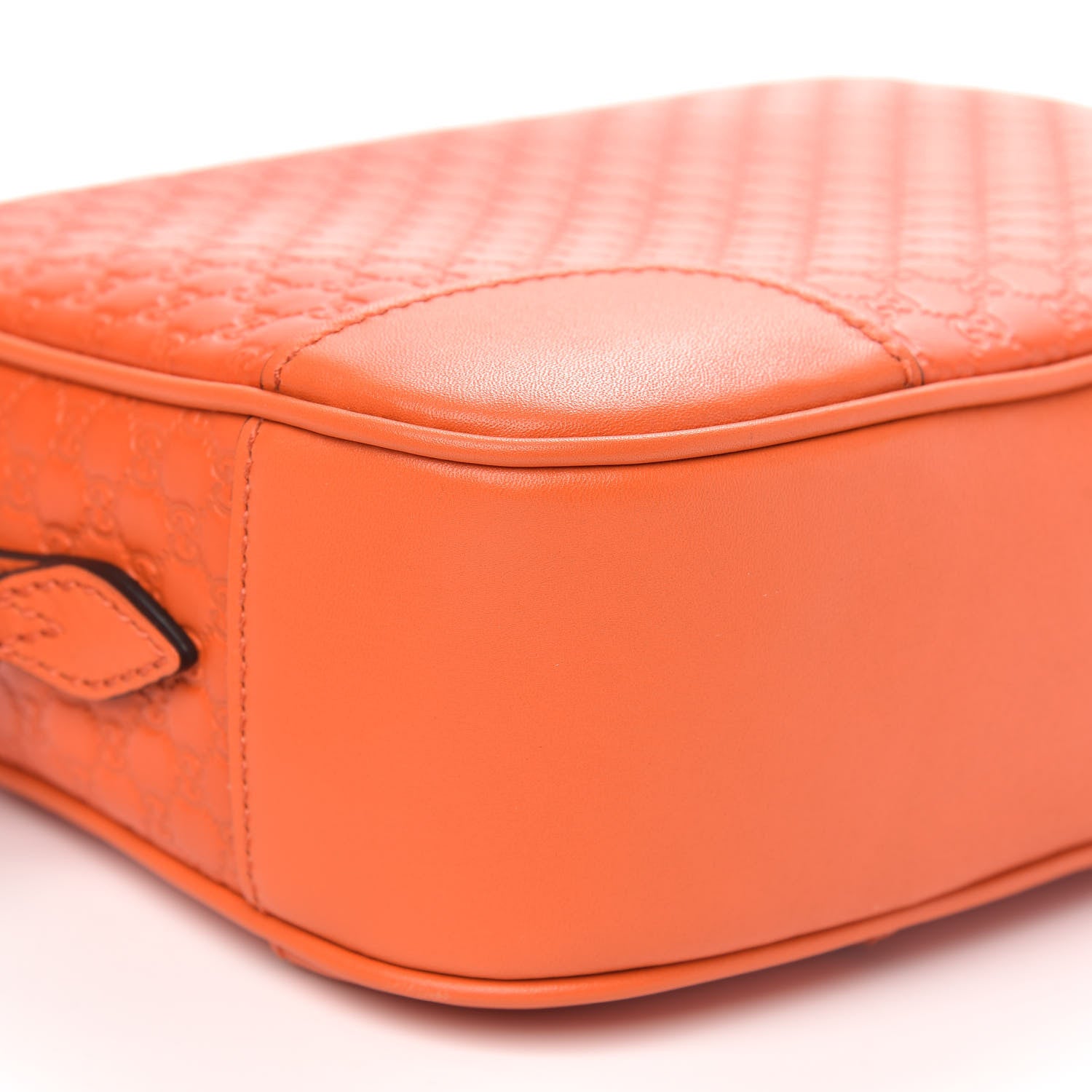 Gucci Soft Microguccissima Mini Bree Messenger Bag Sun Orange 8 of 10
