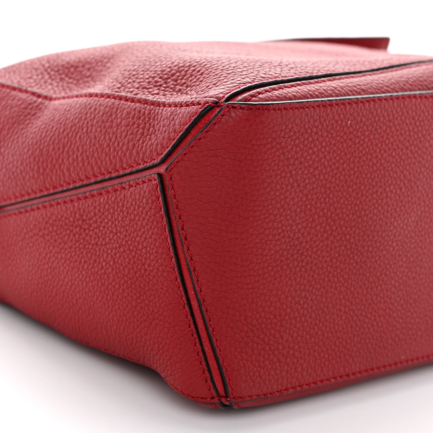 Loewe Grained Calfskin Small Puzzle Bag Rouge 8 of 9