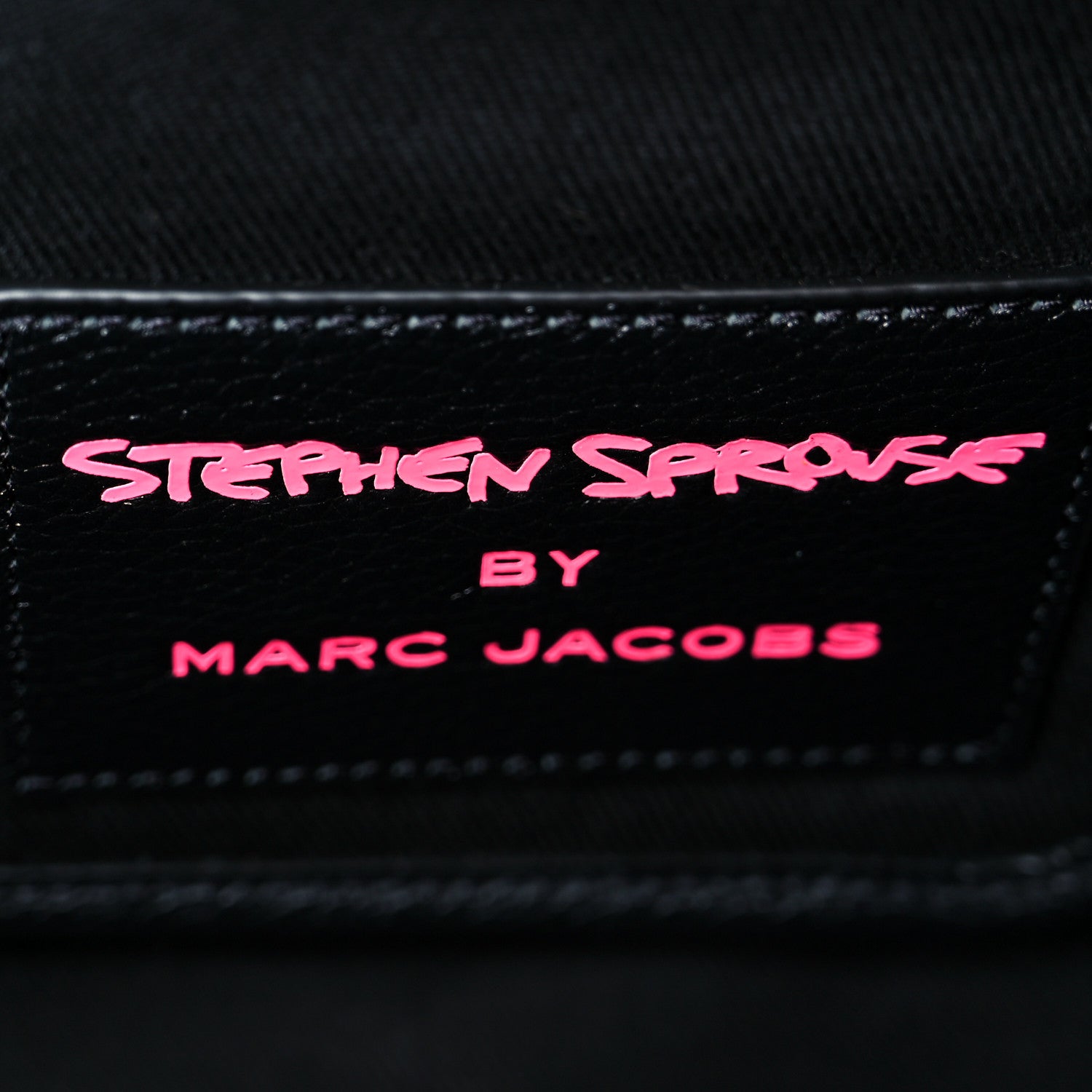 Marc Jacobs X STEPHEN SPROUSE Grained Calfskin Medium The Tote Bag Pink 12 of 22